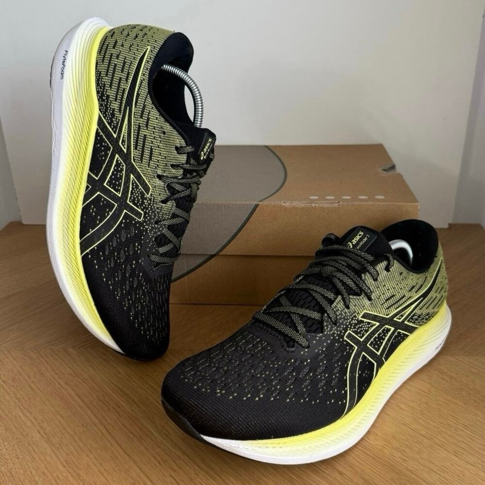 ASICS Evo Ride ‘Black/ Glow Yellow’ Men Running Sneakers- SZ 8.5